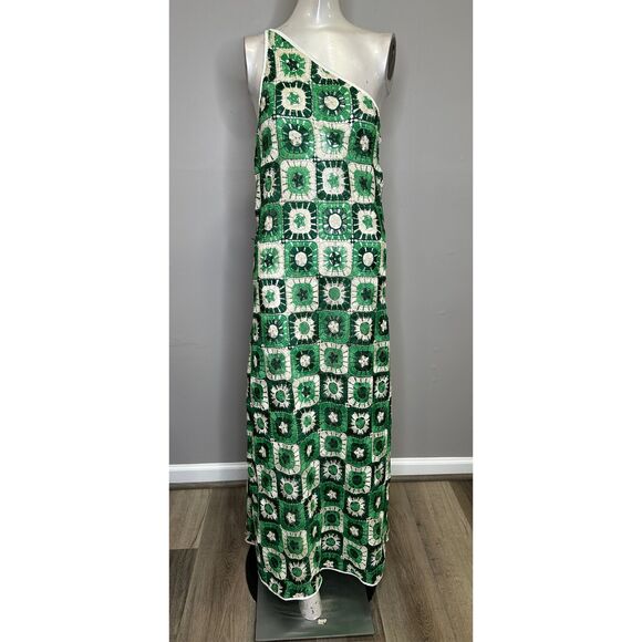 NWT Johanna Ortiz Lemongrass Ankle Maxi Dress Green 6 $780 - Picture 4 of 15